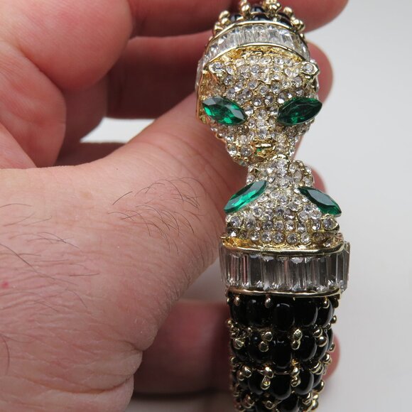 $300 Panter Fashion Bangle Hand Crafted Art Piece - Picture 1 of 4